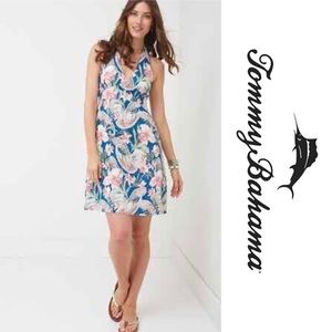 Tommy Bahama Wavecrest Floral Linen Dress